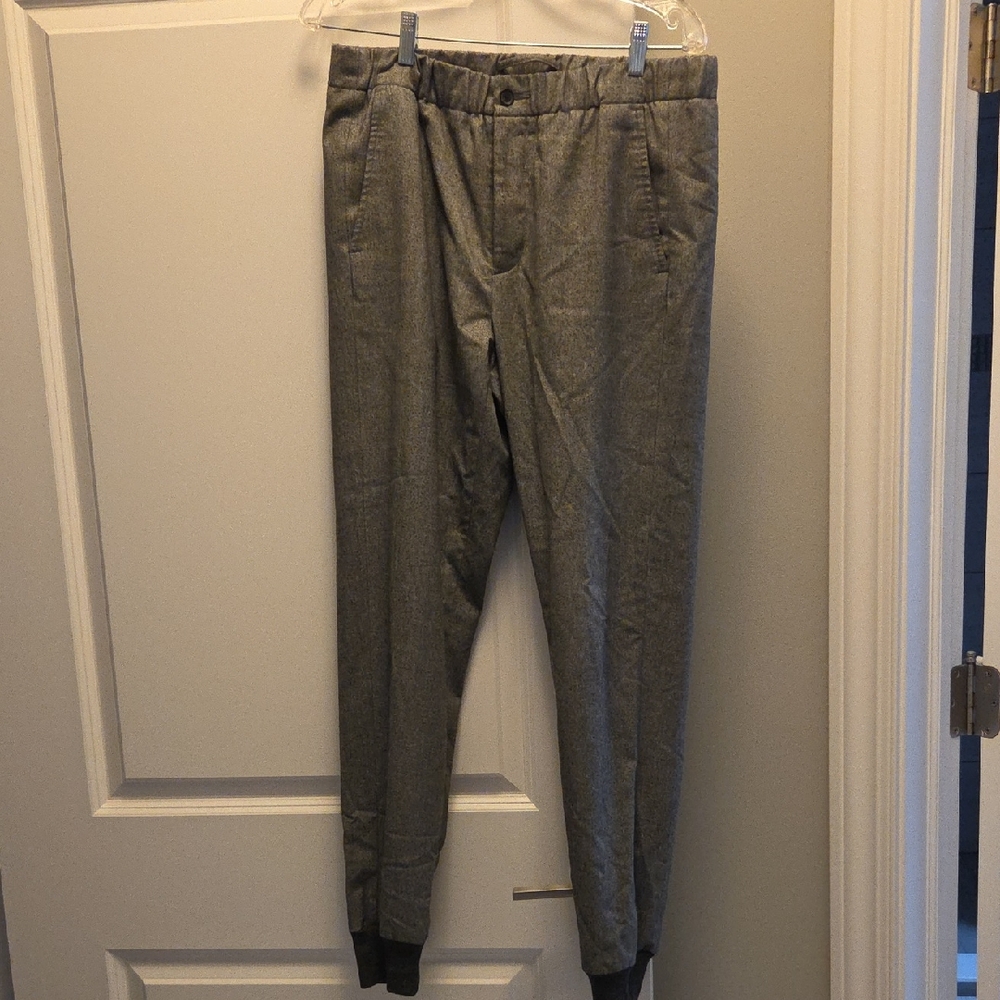 Men's Vince Gray Wool Drawstring Waist Jogger Size 32"